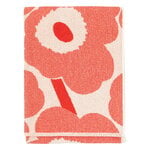 Marimekko Unikko bath towel, 70 x 150 cm, off-white - orange red, extra image
