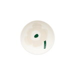 Marimekko Oiva - Unikko lautanen, 9 cm, beige - valk. - vaalea hiekka - tummanvihreä, näkymä 2