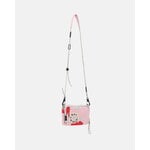 Marimekko Iloisa Mini Unikko Kioski shoulder bag, light pink - grey - red, view 2