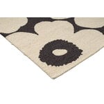 Marimekko Unikko Outdoor matto, charcoal-white, tuotteen lisäkuva