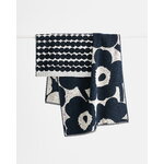 Marimekko Unikko bath towel, cotton - dark blue, extra image