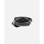 Marimekko Gratha Logo Strap olkalaukku, musta nahka, näkymä 5