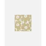 Marimekko Unikko napkin set, 6 pcs, off-white - silver - beige