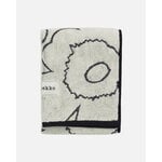 Marimekko Piirto Unikko handduk, 50 x 100 cm, elfenbensvit - svart