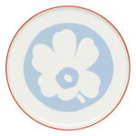 Marimekko Unikko serving dish, 24 cm, white - light blue - orange red, extra image