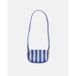 Marimekko Knitted Crossbody Merirosvo olkalaukku, sininen - luonnonvalkoinen, tuotteen lisäkuva