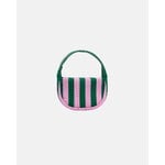 Marimekko Knitted Mini Handbag Merirosvo käsilaukku, pinkki - tummanvihreä, tuotteen lisäkuva