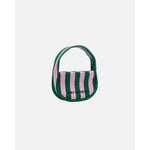 Marimekko Knitted Mini Handbag Merirosvo käsilaukku, pinkki - tummanvihreä, tuotteen lisäkuva