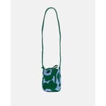 Marimekko Knitted Phone Pocket Unikko, dark green - blue, extra image