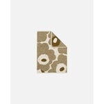 Marimekko Unikko asciugamano per le mani, 50 x 70 cm, bianco sporco - bronzo, vista 2