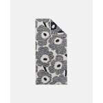 Marimekko Unikko asciugamano da bagno, 70 x 150 cm, bianco sporco - mirtillo, vista 2