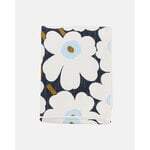 Marimekko Unikko bed cover, 260 x 260 cm, blueberry - off-white - cold blue, view 2