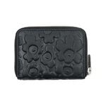 Marimekko Card wallet Unikko lompakko, musta nahka, näkymä 2
