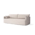 Menu Offset 3-seater sofa with loose cover, oat