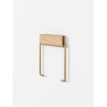 Moebe Toilet roll holder, oak - brass, extra image