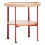 Magis Motta Low Table, 50 cm, rot - Eiche, extrabild