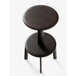 &Tradition Tabouret de bar Massif AV40, chêne teinté foncé - noir chaud