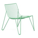 Massproductions Tio lounge chair, oilcloth green