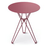 Massproductions Tio table, 60 cm, high, burgundy