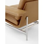 &Tradition Meantime AV29 sillón lounge, aluminio pulido - cuero Noble coñac, imagen extra