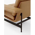 &Tradition Fauteuil lounge Meantime AV29, noir chaud - cuir cognac Noble, image extra