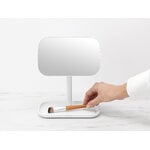 Brabantia Specchio con portaoggetti ReNew, bianco