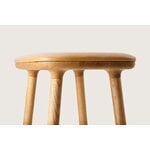 Møbel Copenhagen Cuba stool, oiled oak - sand leather, extra image