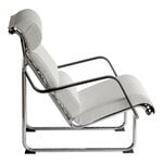 Yrjö Kukkapuro Remmi lounge chair, chrome - white leather