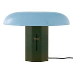 &Tradition Lampada da tavolo Montera JH42, verde foresta - celeste