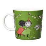Arabia Moomin mug, Thingumy and Bob, green