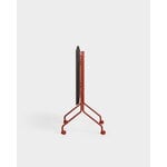 Pedestal Moon Rollin' TV stand, burnin red, view 3