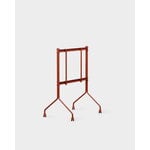 Pedestal Moon Rollin' TV stand, burnin red, view 5