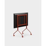 Pedestal Moon Rollin' TV stand, burnin red, view 4