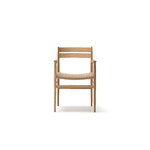 Karimoku Case N-DC04 dining armchair, lacquered oak - natural paper cord, extra image