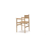 Karimoku Case N-DC04 dining armchair, lacquered oak - natural paper cord, extra image