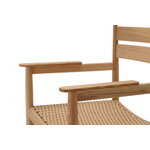 Karimoku Case N-DC04 dining armchair, lacquered oak - natural paper cord, extra image