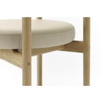 Karimoku Case N-SC01 side chair, lacquered oak - greige Vidar 4 0222, extra image