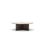 Karimoku Case N-ST01 Loungetisch, 100 x 100 cm, geräucherte Eiche - Marmor, extrabild