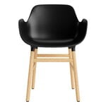 Normann Copenhagen Sedia Form con braccioli, nero - rovere, vista 2