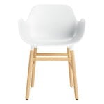 Normann Copenhagen Sedia Form con braccioli, bianco - rovere, vista 3