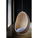 Sika-Design Hanging Egg Exterior chair, natural - white cushion