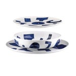 Alessi Itsumo - Yunoki astiasetti, 12 kpl, valkoinen - sininen, tuotteen lisäkuva