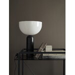 New Works Kizu table lamp, large, black marble