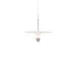 New Works Kantarell pendant lamp, 60 cm, nickel - white, extra image