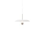 New Works Kantarell pendant lamp, 55 cm, nickel - white, extra image