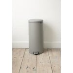 Brabantia Poubelle à pédale newIcon 30 L, Sense of Luxury, gris