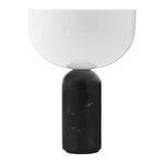 New Works Lampe de table portable Kizu, marbre noir