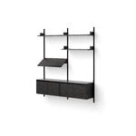 New Works New Works cabinet, low with doors, black ash, extra image