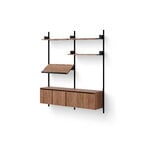 New Works New Works cabinet, low with doors, walnut, extra image