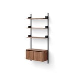 New Works New Works cabinet, low with doors, walnut, extra image